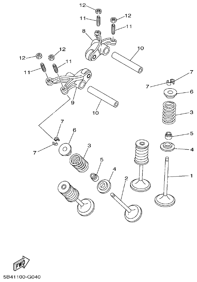 Yamaha VIKING1XP9_2014 VALVE parts diagram